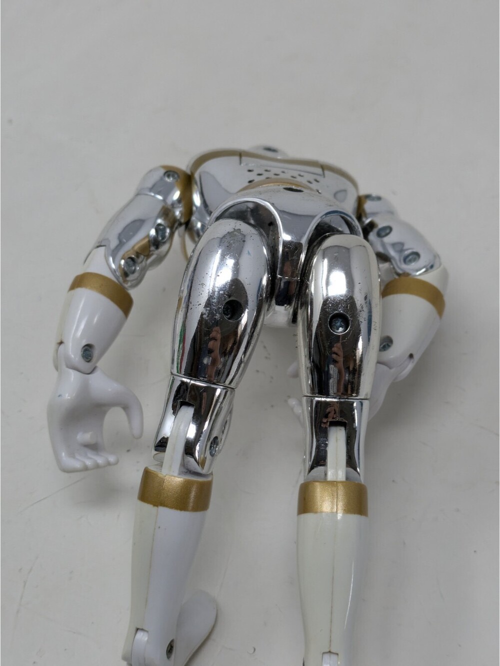 Mighty Morphin' Power Rangers Talking Silver Ranger In Space 1998 Bandai Works - Picture 6 of 6